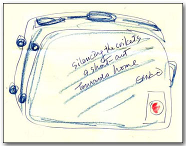 Suitcase sketch by Emiko Miyashita